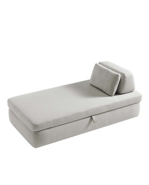 Sofá cama viscosa y lino Lyra El Corte Inglés - Mostaza Beige-4