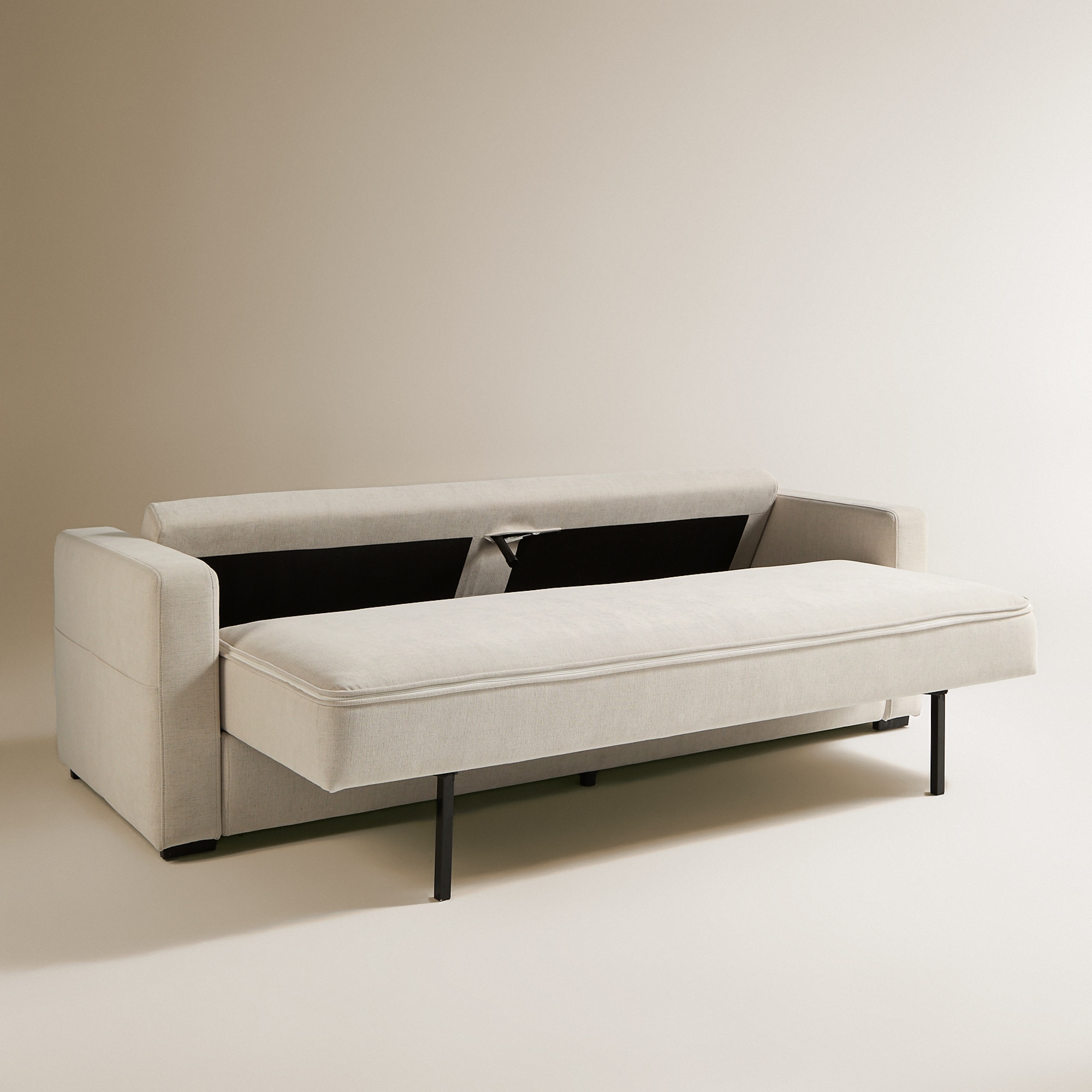 Sofá-Cama de 3 Lugares Adur Cru-6