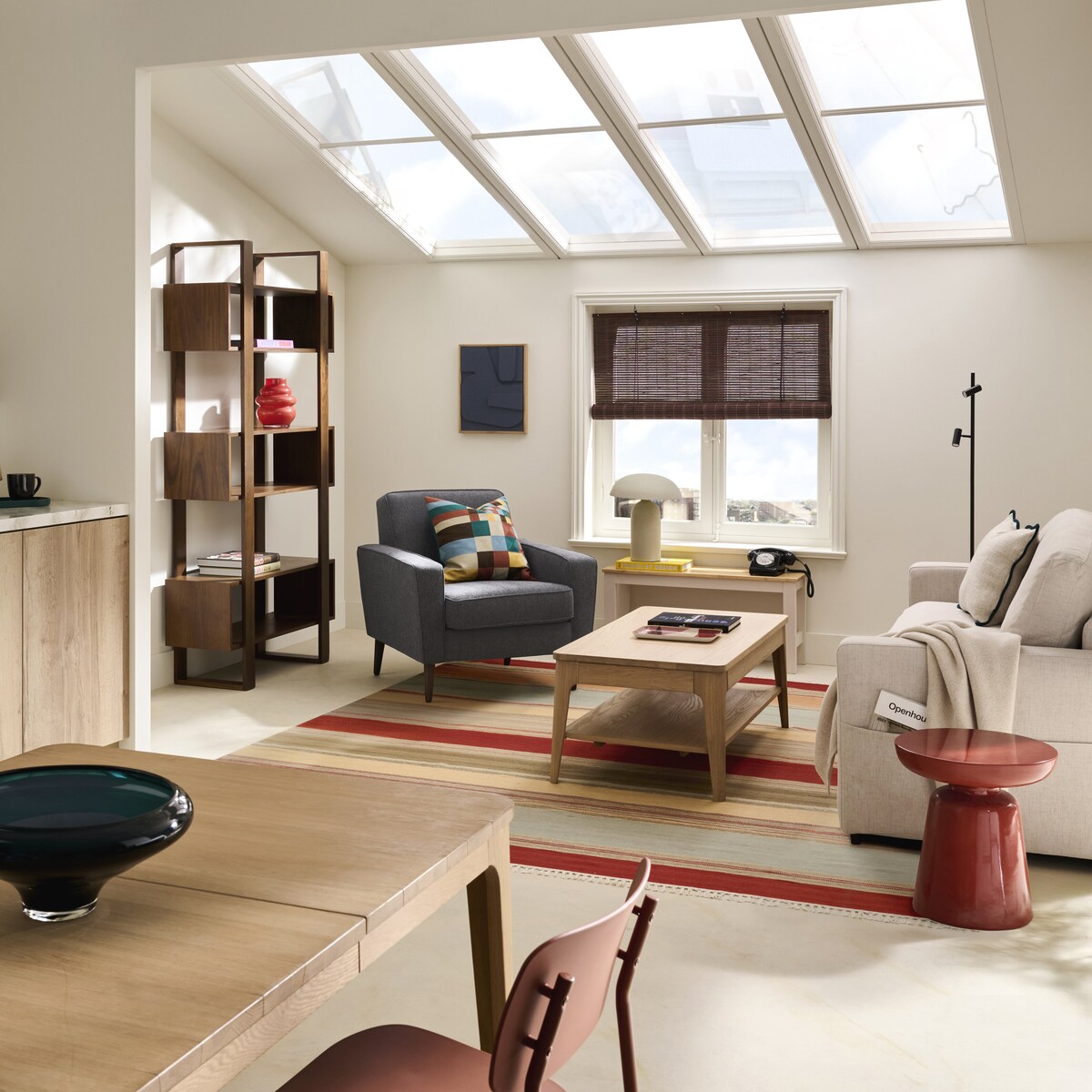 Sofá-Cama de 3 Lugares Adur Cru-14