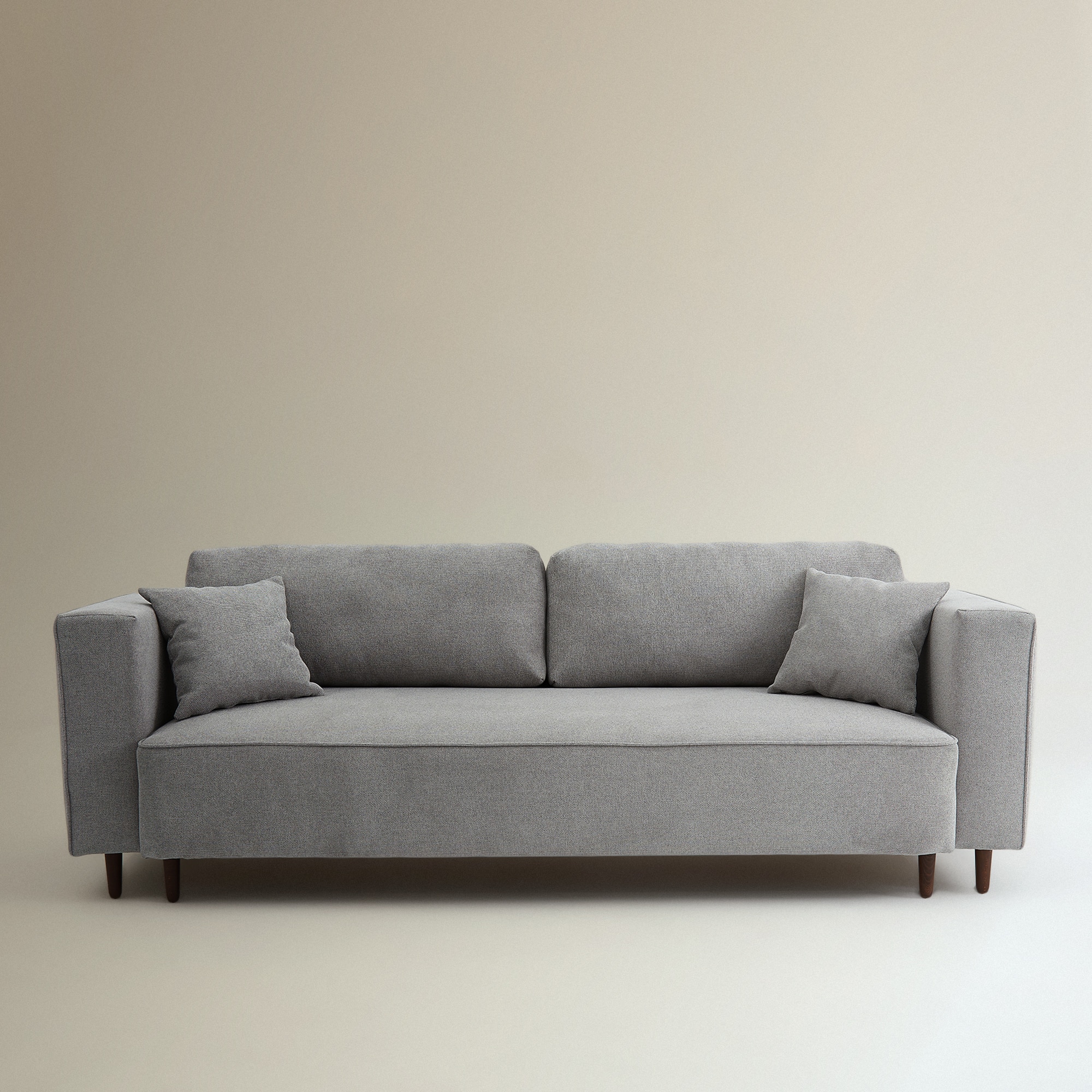 Sofá-cama de 3 Lugares Brenta Cinzento-2