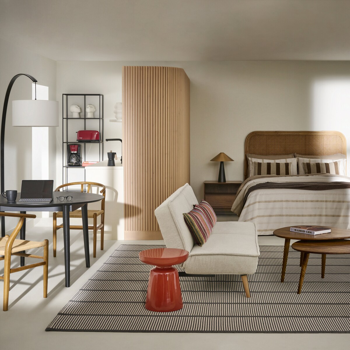 Sofá-Cama de 3 Lugares Nera Bege-12