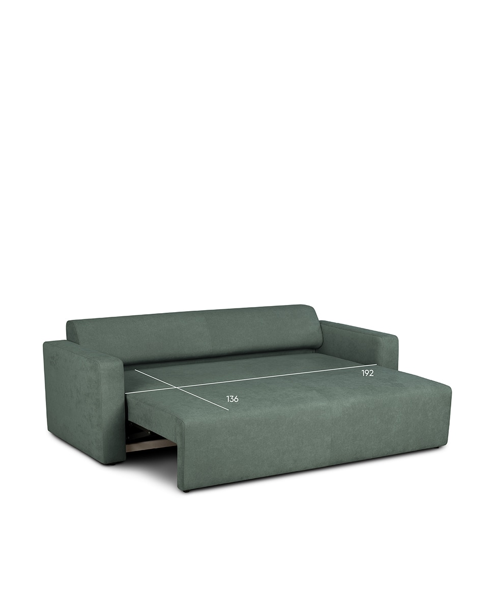 Imagen 10 de Sofá cama de 3 plazas Copenhague - Verde Verde
