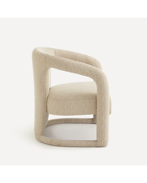 Poltrona Estofada Ofra Bege-3