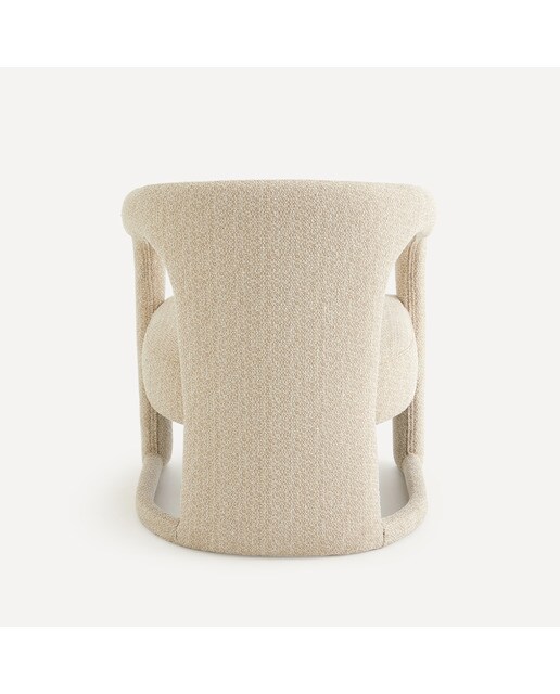 Poltrona Estofada Ofra Bege-4