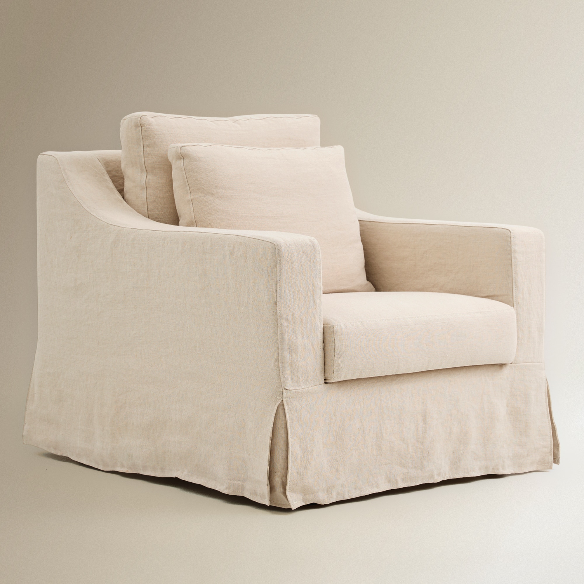 Cadeira Desembainhável de Linho Marbore Pedra-2