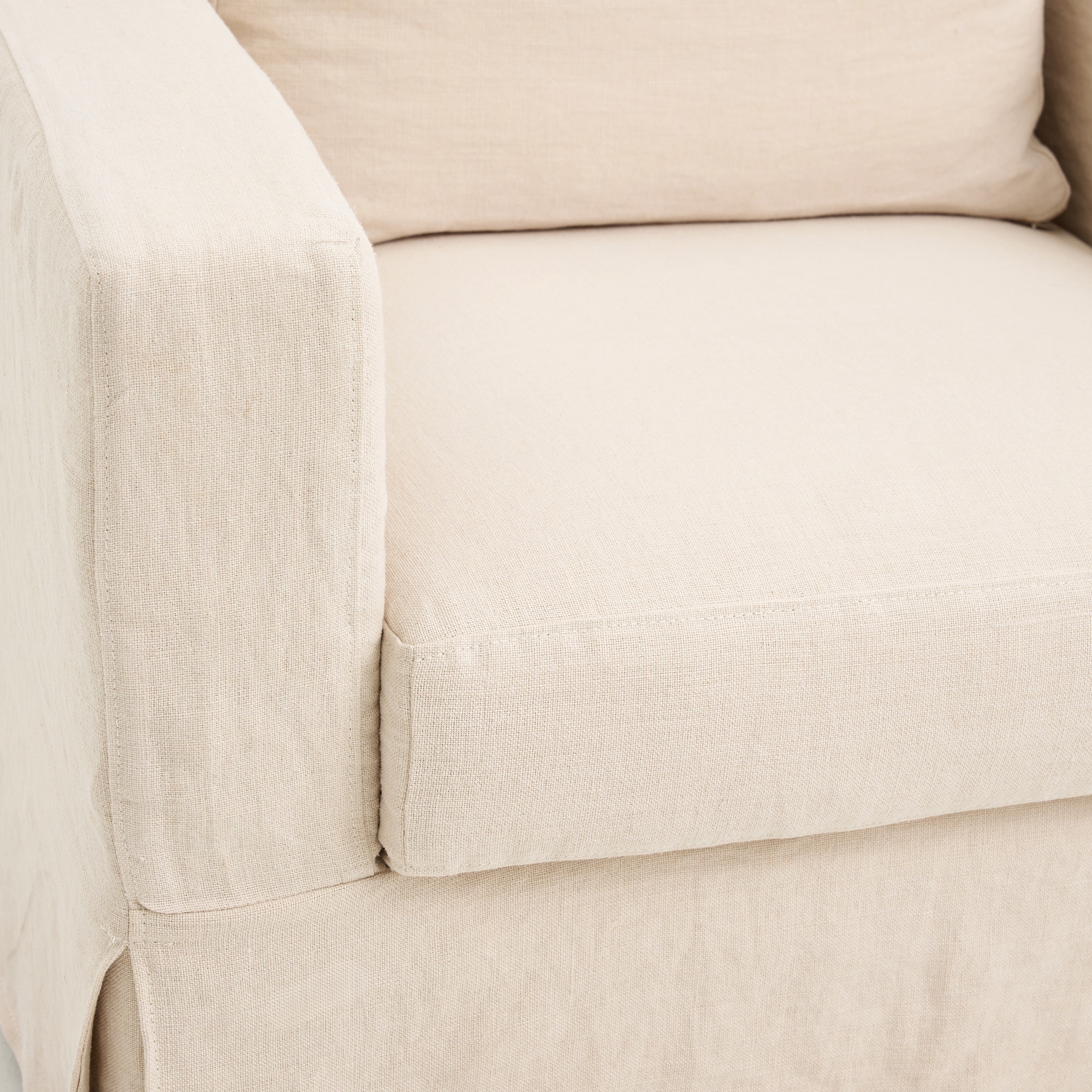 Cadeira Desembainhável de Linho Marbore Pedra-6