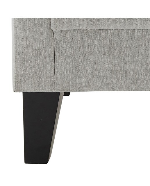 Poltrona estofada Moma Cinzento-claro-5