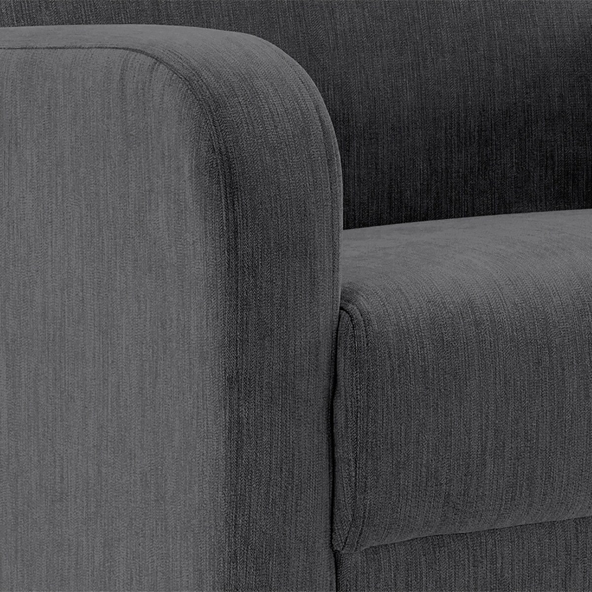 Butaca tapizada Moma - Gris oscuro Gris oscuro-4