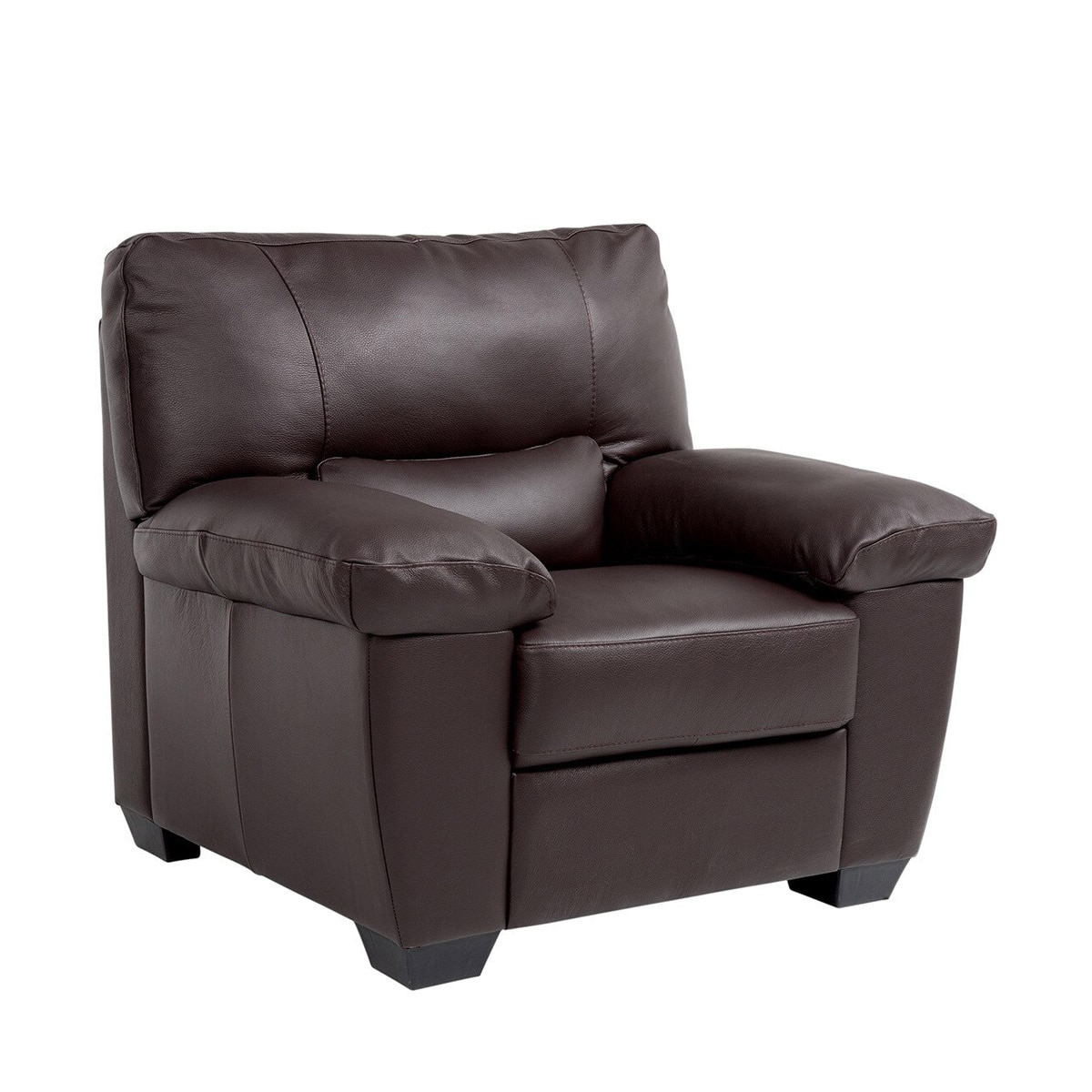 Sillón de piel Vera El Corte Inglés - Marrón chocolate CAT A0BH Marrón chocolate CAT A0BH-1