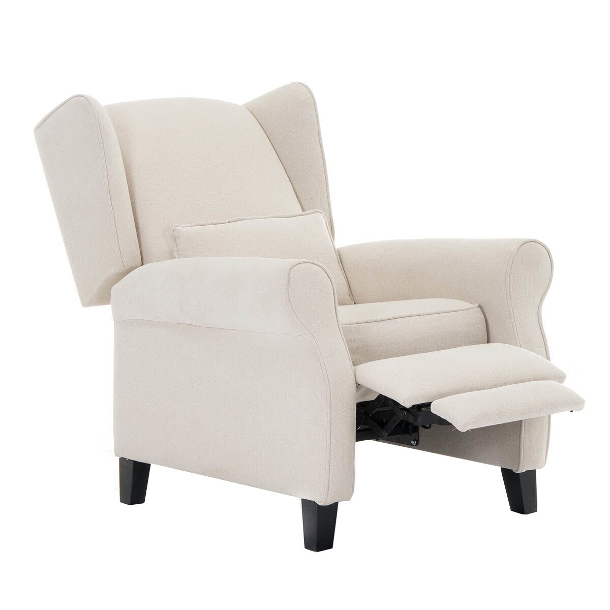 Sillón de algodón y lino con relax manual Pavia El Corte Inglés - Natural Natural-5