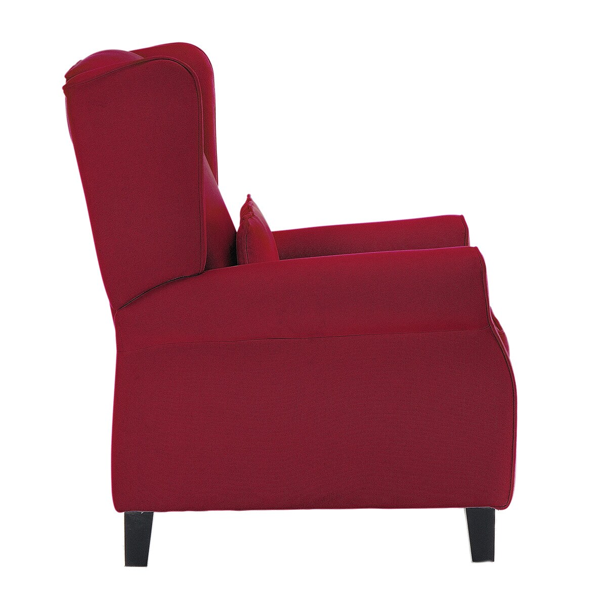 Sillón de algodón y lino con relax manual Pavia El Corte Inglés - Rojo Rojo-3