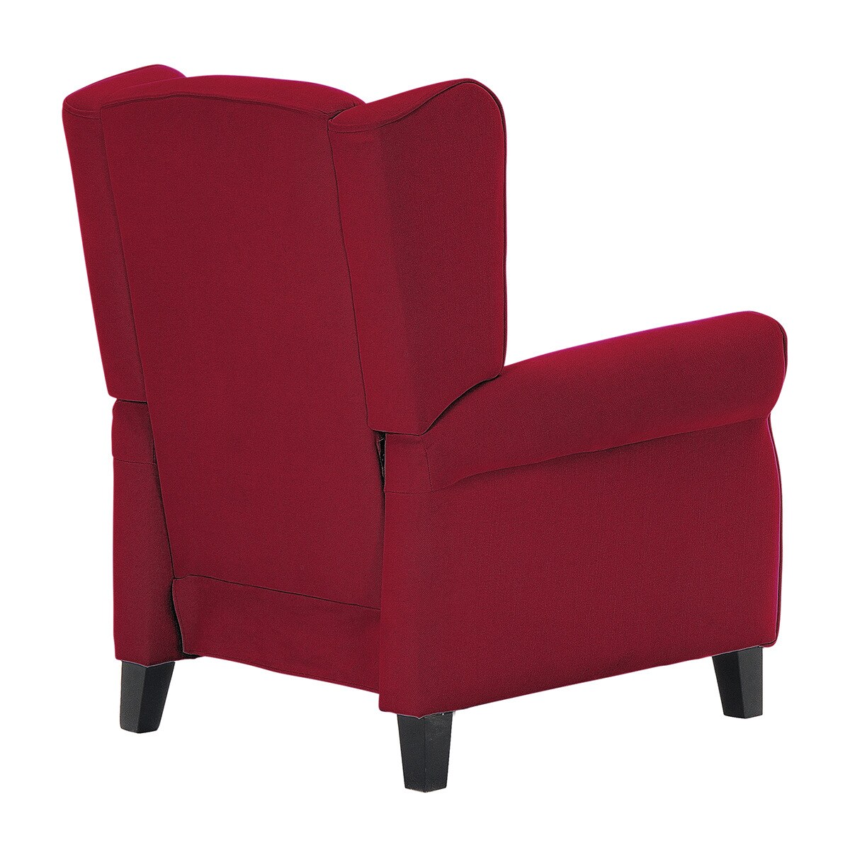 Sillón de algodón y lino con relax manual Pavia El Corte Inglés - Rojo Rojo-4