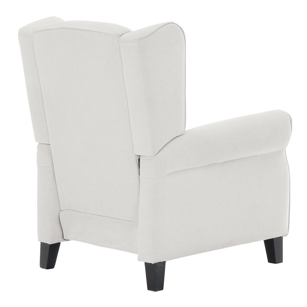 Poltrona de Algodão e Linho com Relax Manual Pavia Branco-4