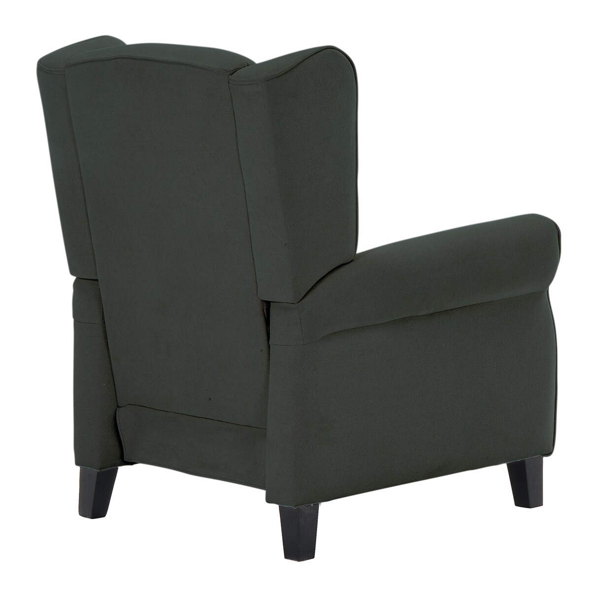 Poltrona de Algodão e Linho com Relax Manual Pavia Cinzento-escuro-4