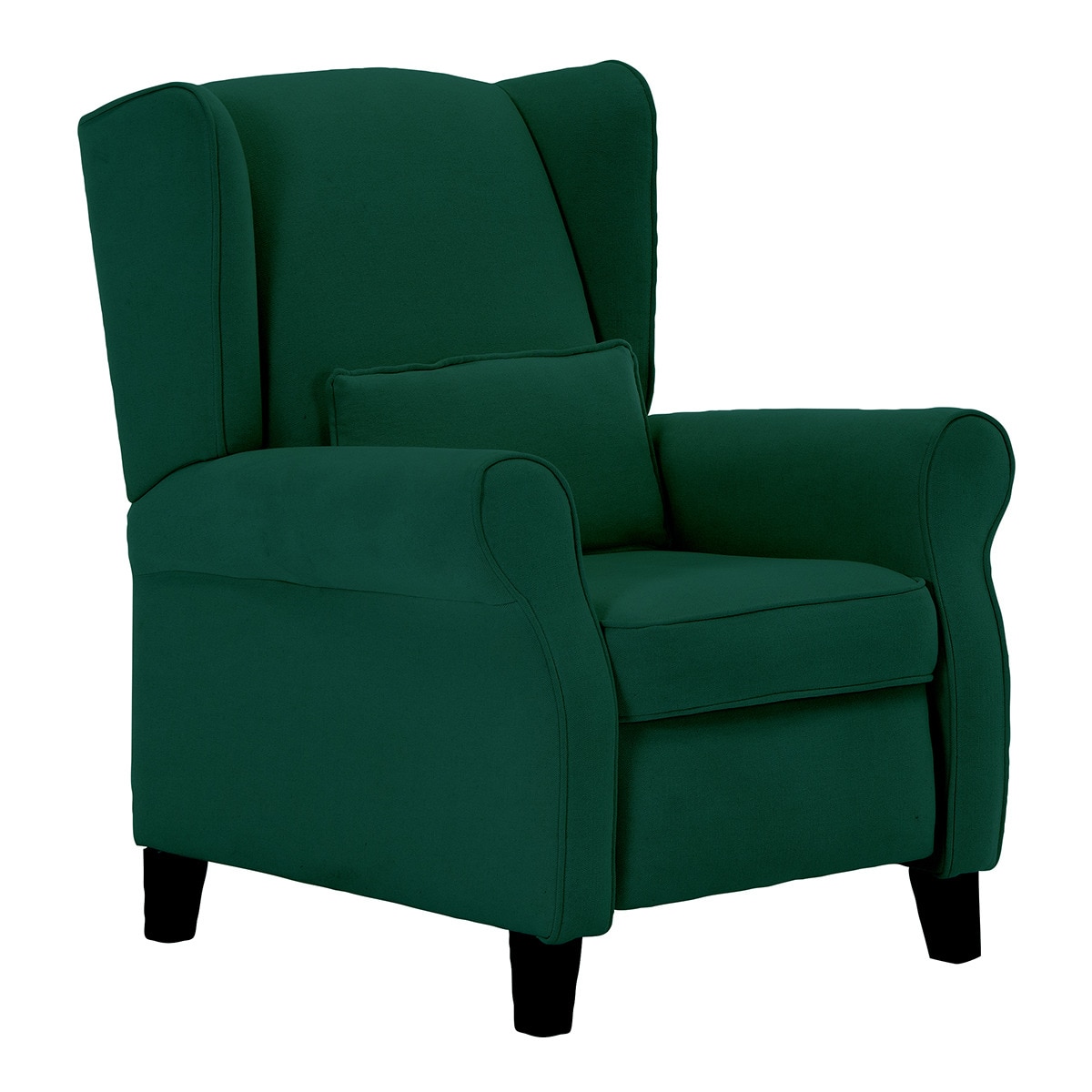 Sillón de algodón y lino con relax manual Pavia El Corte Inglés - Verde oscuro Verde oscuro-1