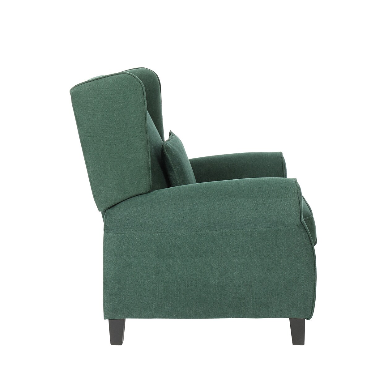 Poltrona de Algodão e Linho com Relax Elétrico Pavia Verde-escuro-5