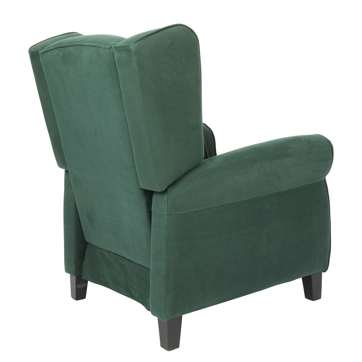 Poltrona de Algodão e Linho com Relax Elétrico Pavia Verde-escuro-6