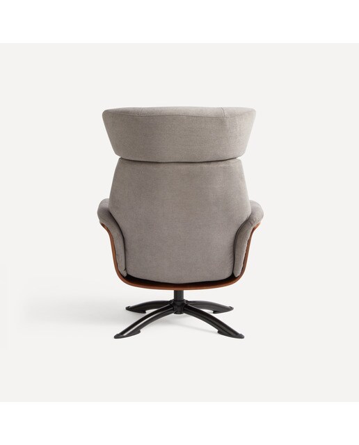 Sillón relax manual giratorio con reposapiés Lars El Corte Inglés - Gris claro Gris claro-7