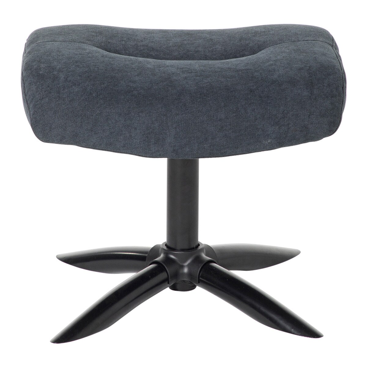 Poltrona de relax manual giratória com repouso para os pés Baxter Azul-escuro-7