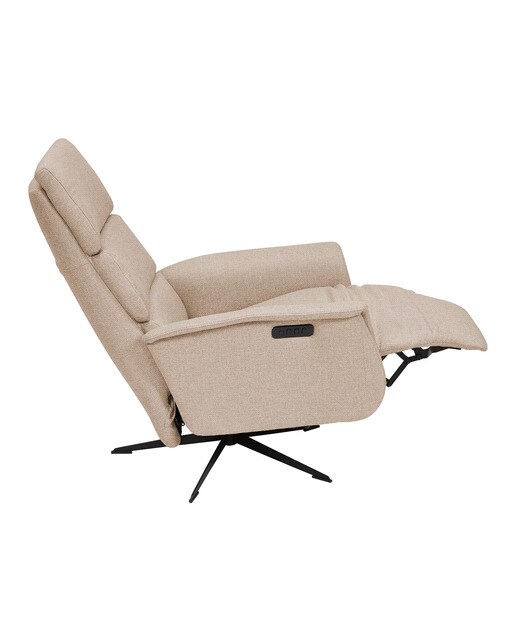 Sillón relax eléctrico con tejido chenilla Clint El Corte Inglés - 01-Beige 01-Beige-4