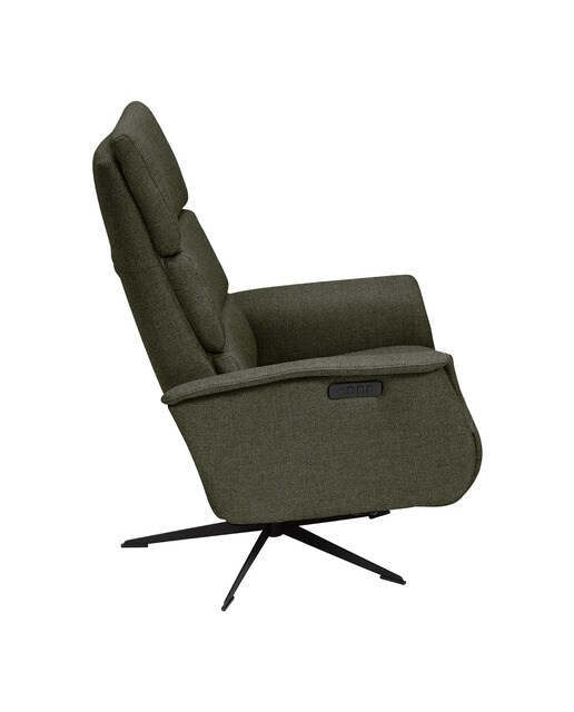 Poltrona de Relax Elétrico com Tecido de Chenille Clint Forest-3
