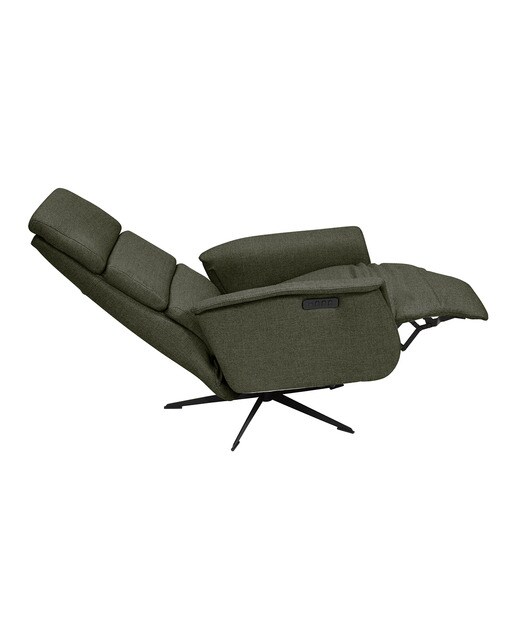 Poltrona de Relax Elétrico com Tecido de Chenille Clint Forest-5