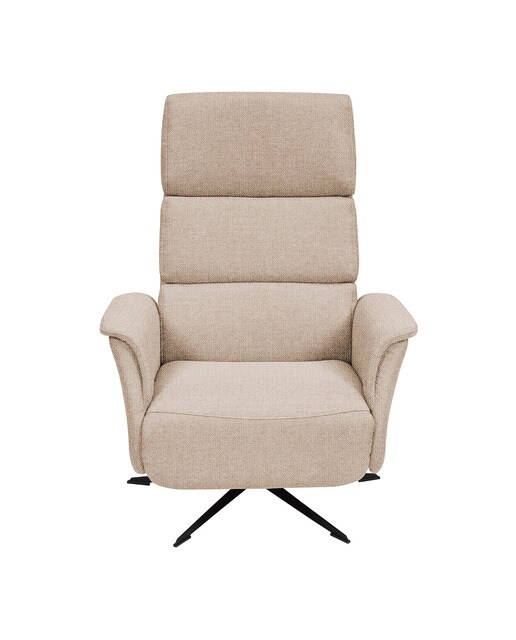 Sillón relax manual con tejido chenilla Clint El Corte Inglés - 01-Beige 01-Beige-2