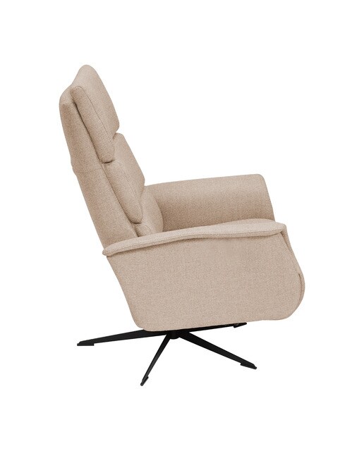 Sillón relax manual con tejido chenilla Clint El Corte Inglés - 01-Beige 01-Beige-3