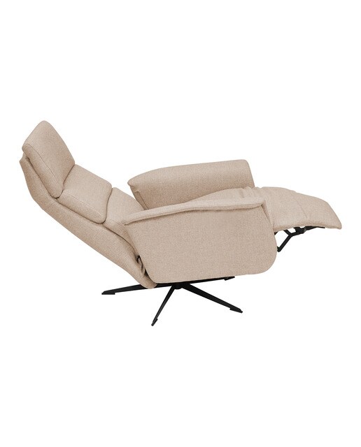 Sillón relax manual con tejido chenilla Clint El Corte Inglés - 01-Beige 01-Beige-6