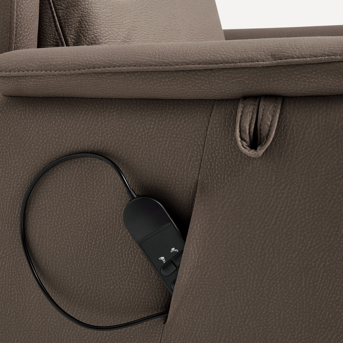 Poltrona Relax Elétrica com Power Lift Arkansas Castanho-8