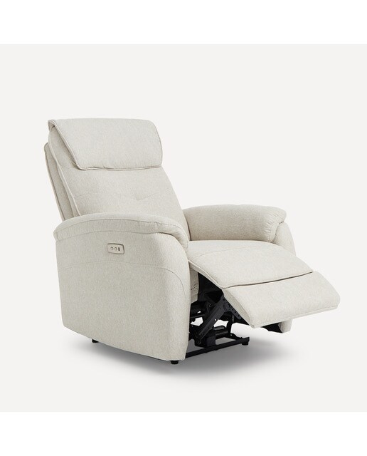 Sillón tapizado con relax eléctrico Draco El Corte Inglés - Beige Beige-5
