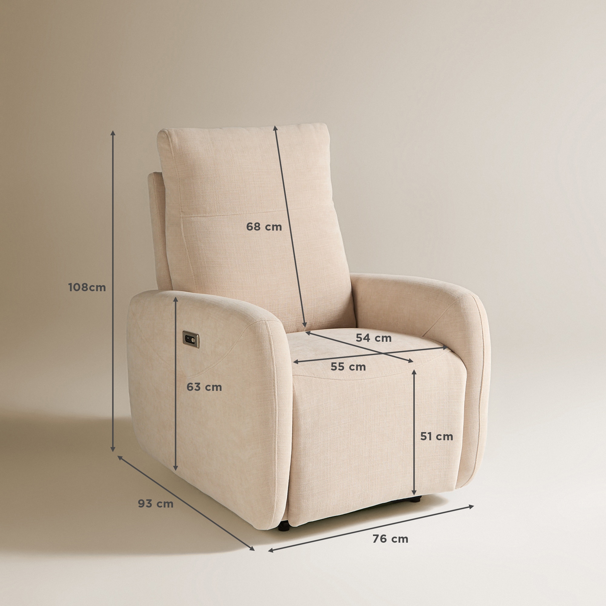 Sillón relax eléctrico Quiet El Corte Inglés - Arena Arena-10