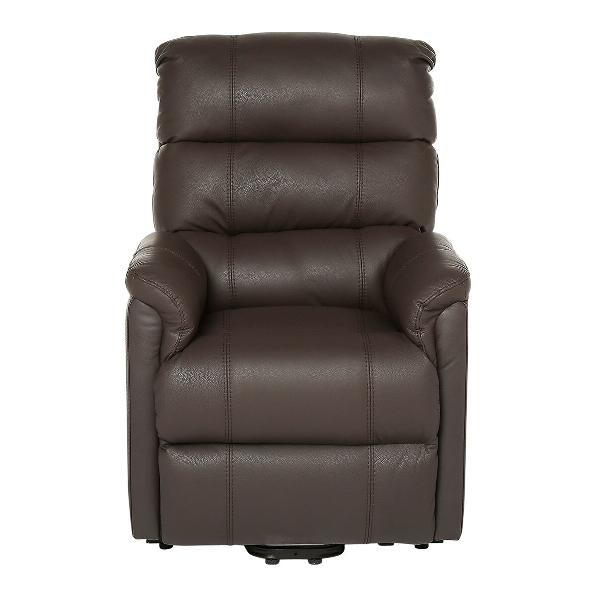 Poltrona em pele com relax eléctrico Power Lift Boston Chocolate-2