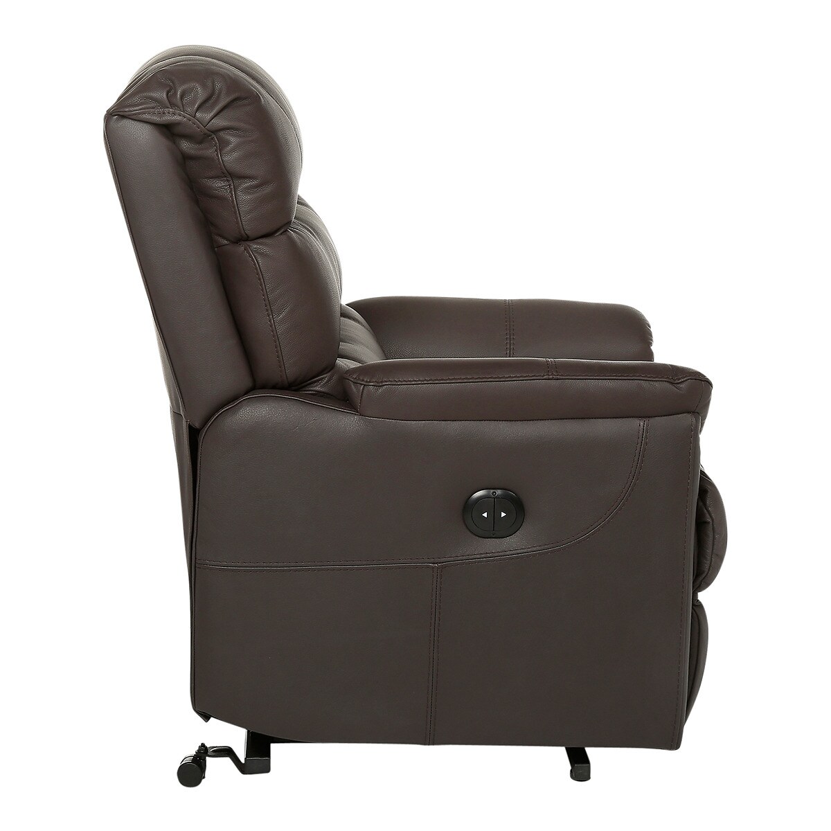 Poltrona em pele com relax eléctrico Power Lift Boston Chocolate-7