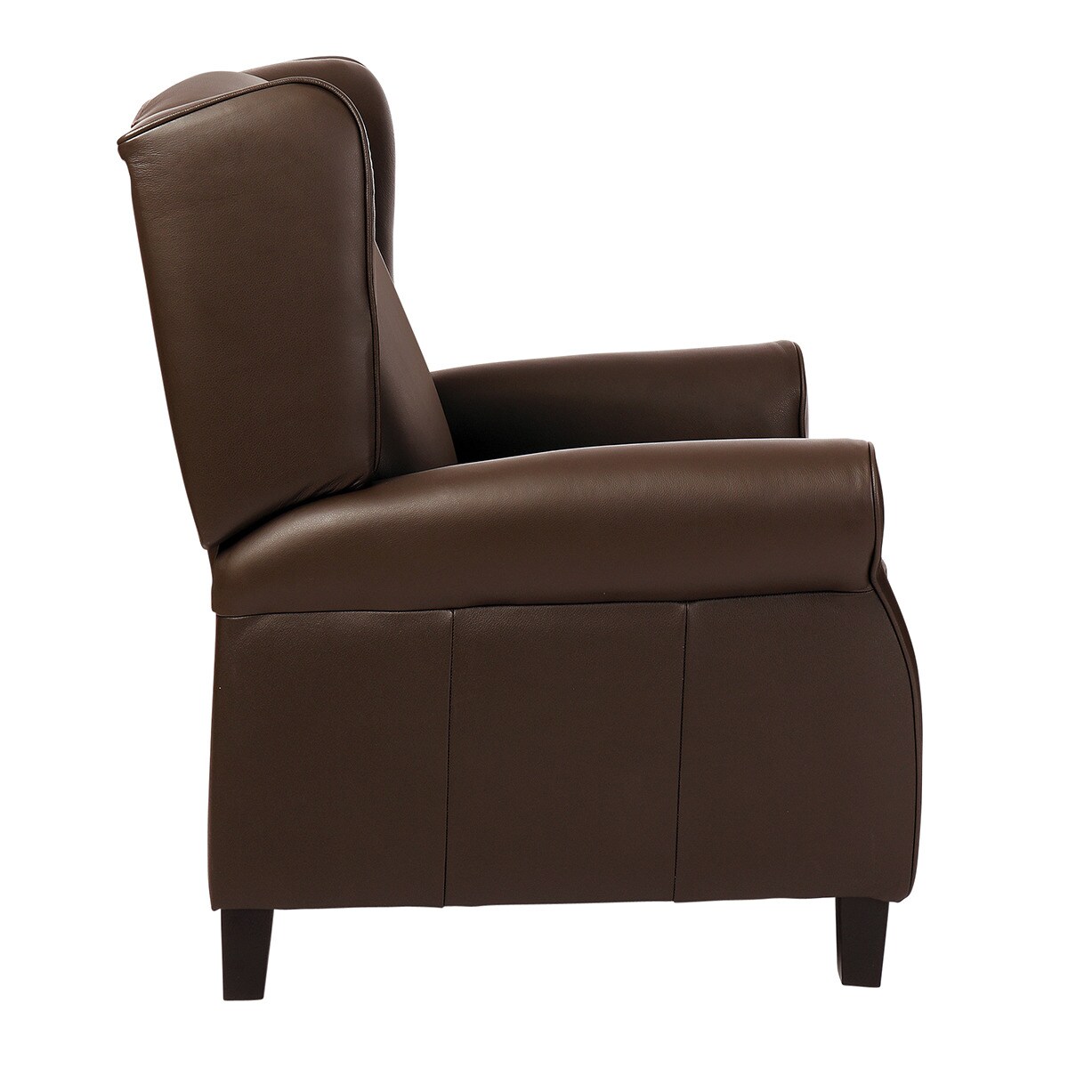 Sillón orejero de piel con relax manual Pavia El Corte Inglés - Marrón chocolate Marrón chocolate-4
