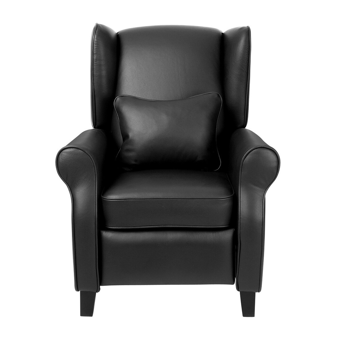 Sillón orejero de piel con relax manual Pavia El Corte Inglés - Negro Negro-2