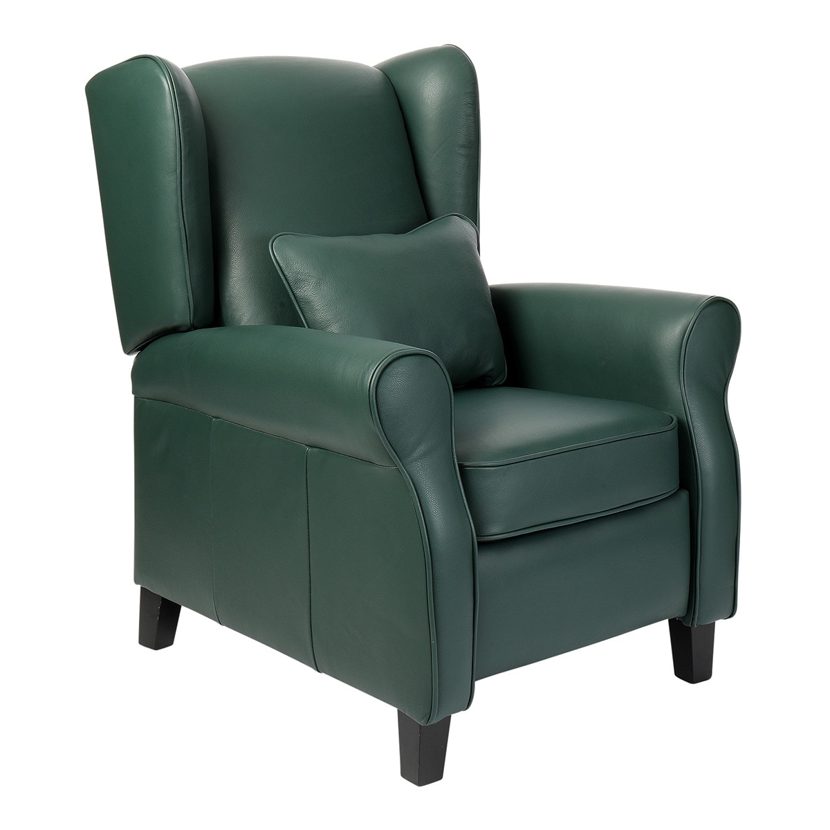 Sillón orejero de piel con relax manual Pavia El Corte Inglés - Verde Verde-1