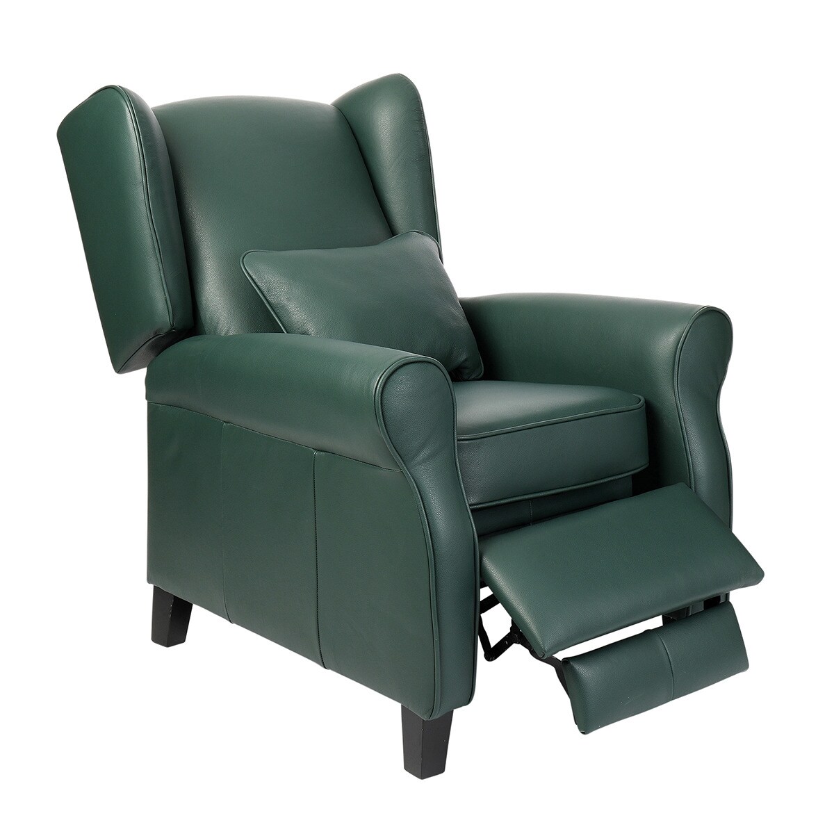 Sillón orejero de piel con relax manual Pavia El Corte Inglés - Verde Verde-3