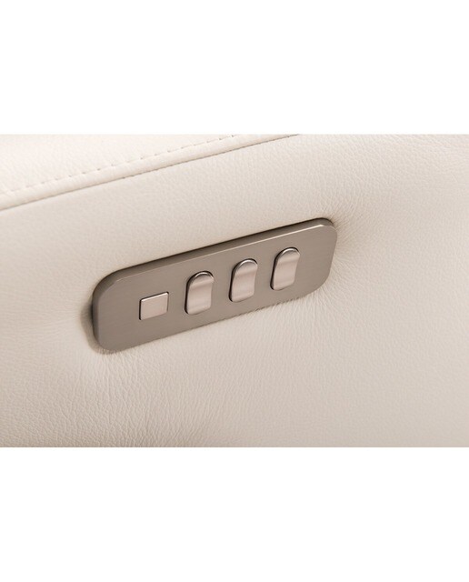 Sillón de piel con relax eléctrico Gael El Corte Inglés - Blanco Blanco-7