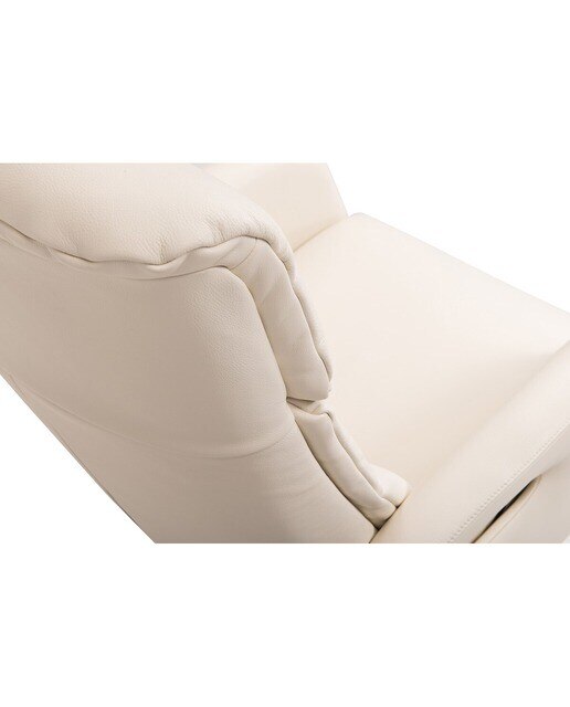 Sillón de piel con relax eléctrico Gael El Corte Inglés - Blanco Blanco-9