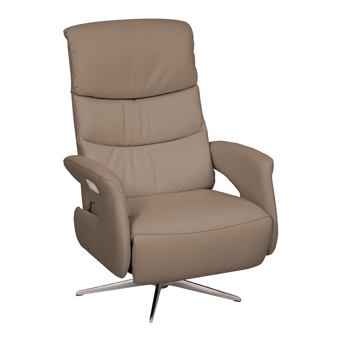 Sillón de piel con relax eléctrico Gael El Corte Inglés - Kaki Kaki-1
