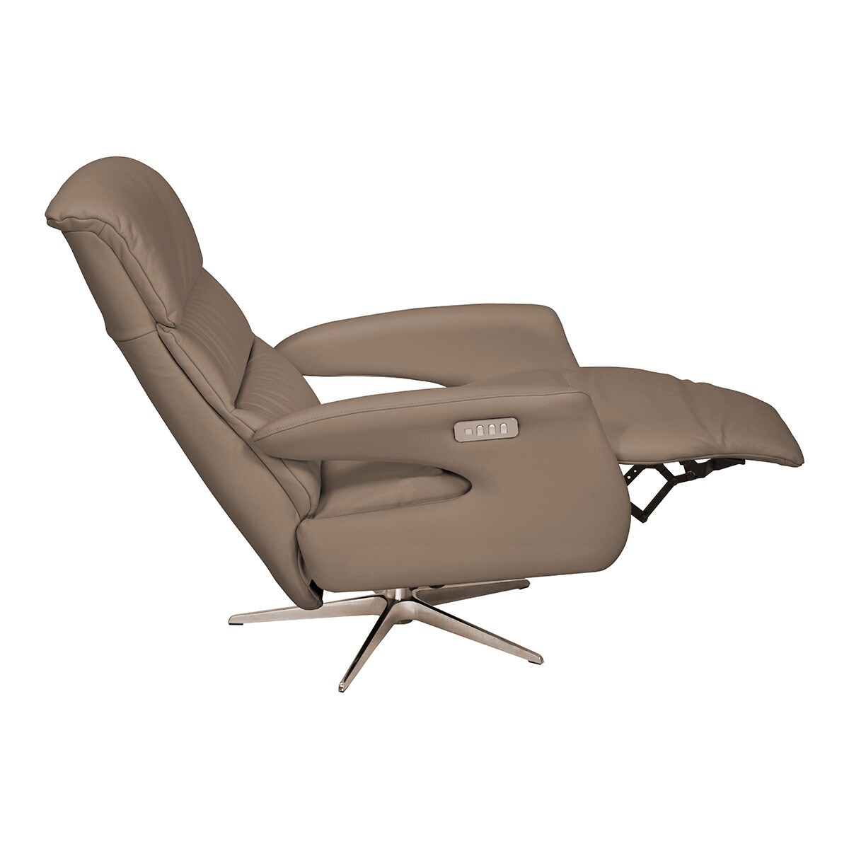 Sillón de piel con relax eléctrico Gael El Corte Inglés - Kaki Kaki-6
