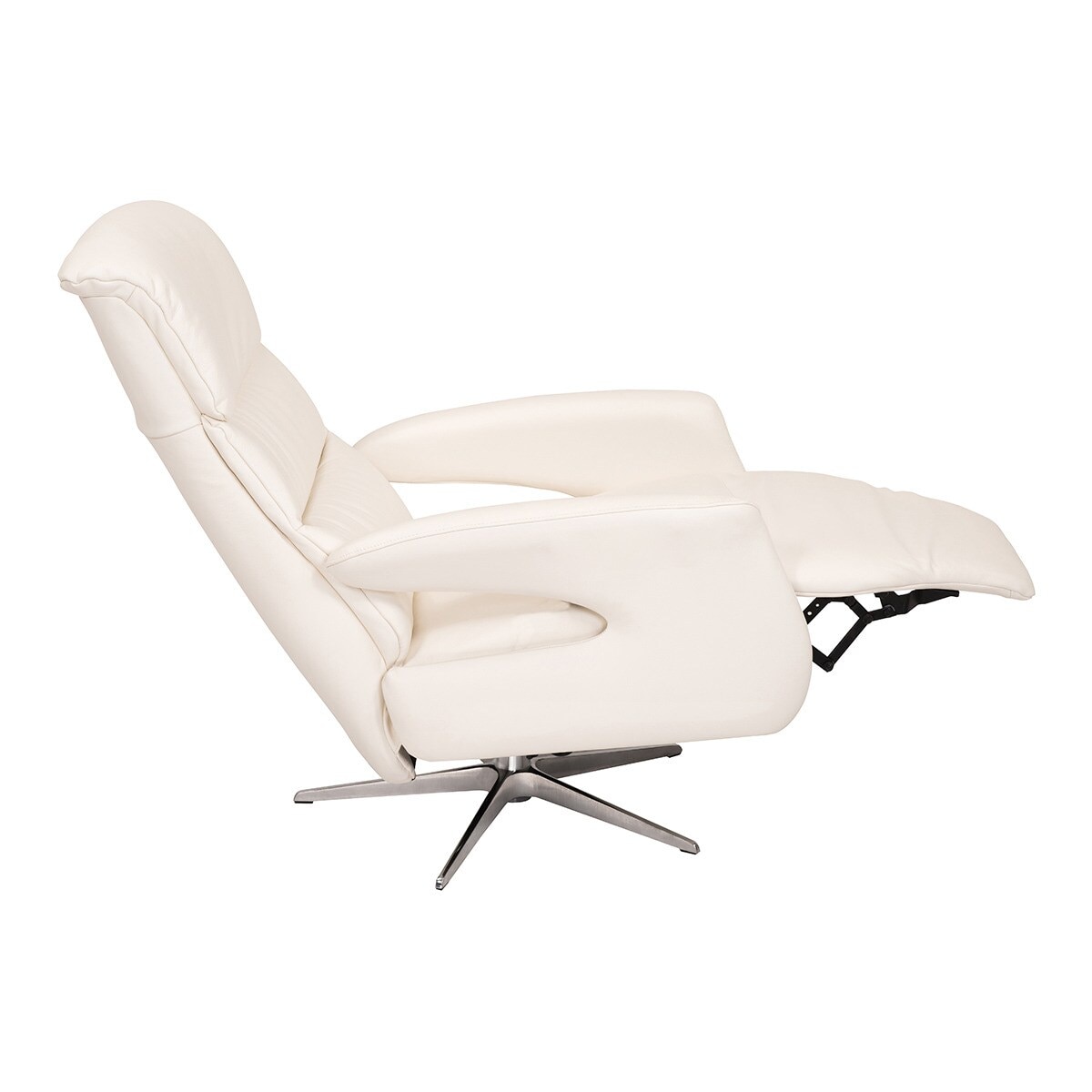 Sillón de piel con relax manual Gael El Corte Inglés - Blanco Blanco-5