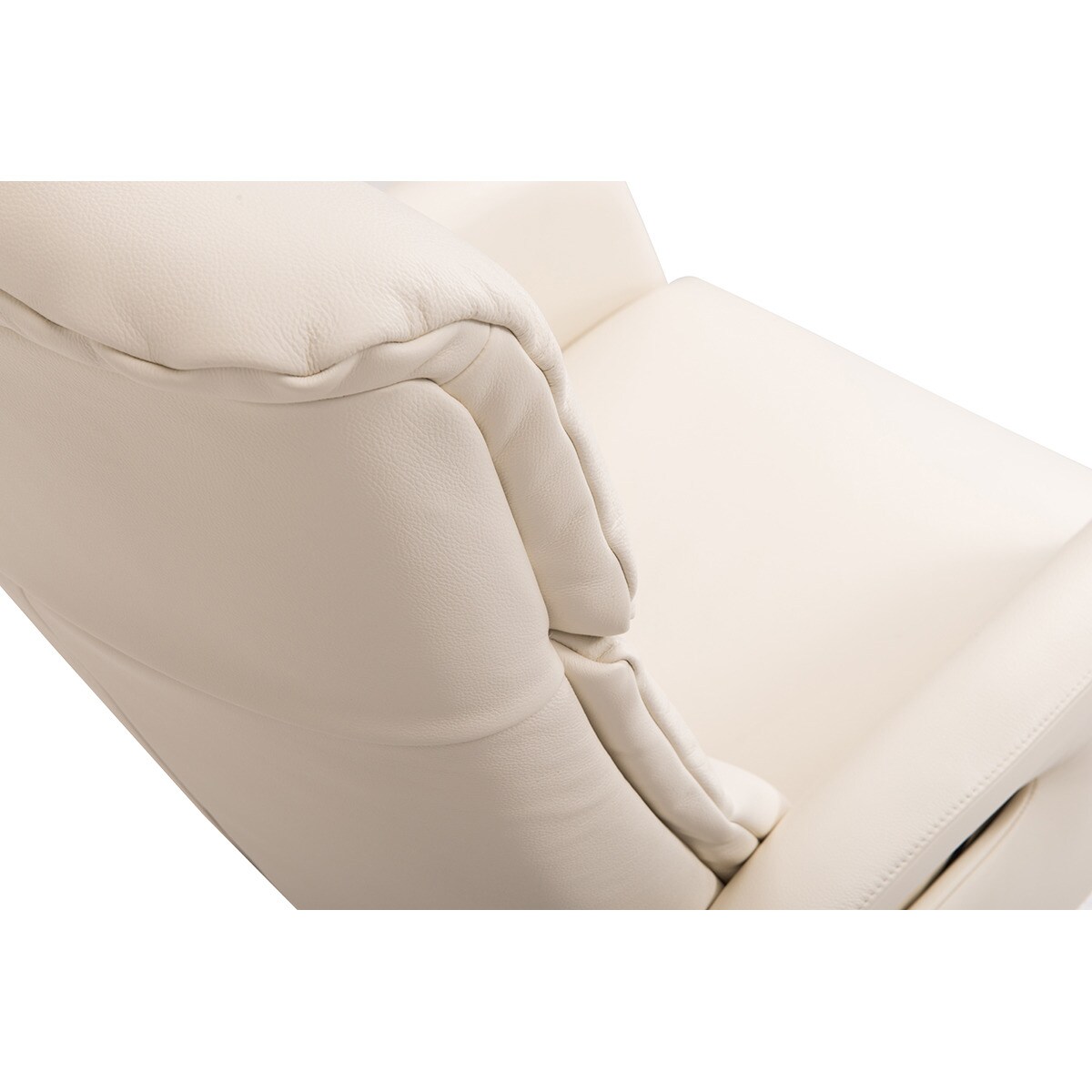 Sillón de piel con relax manual Gael El Corte Inglés - Blanco Blanco-7
