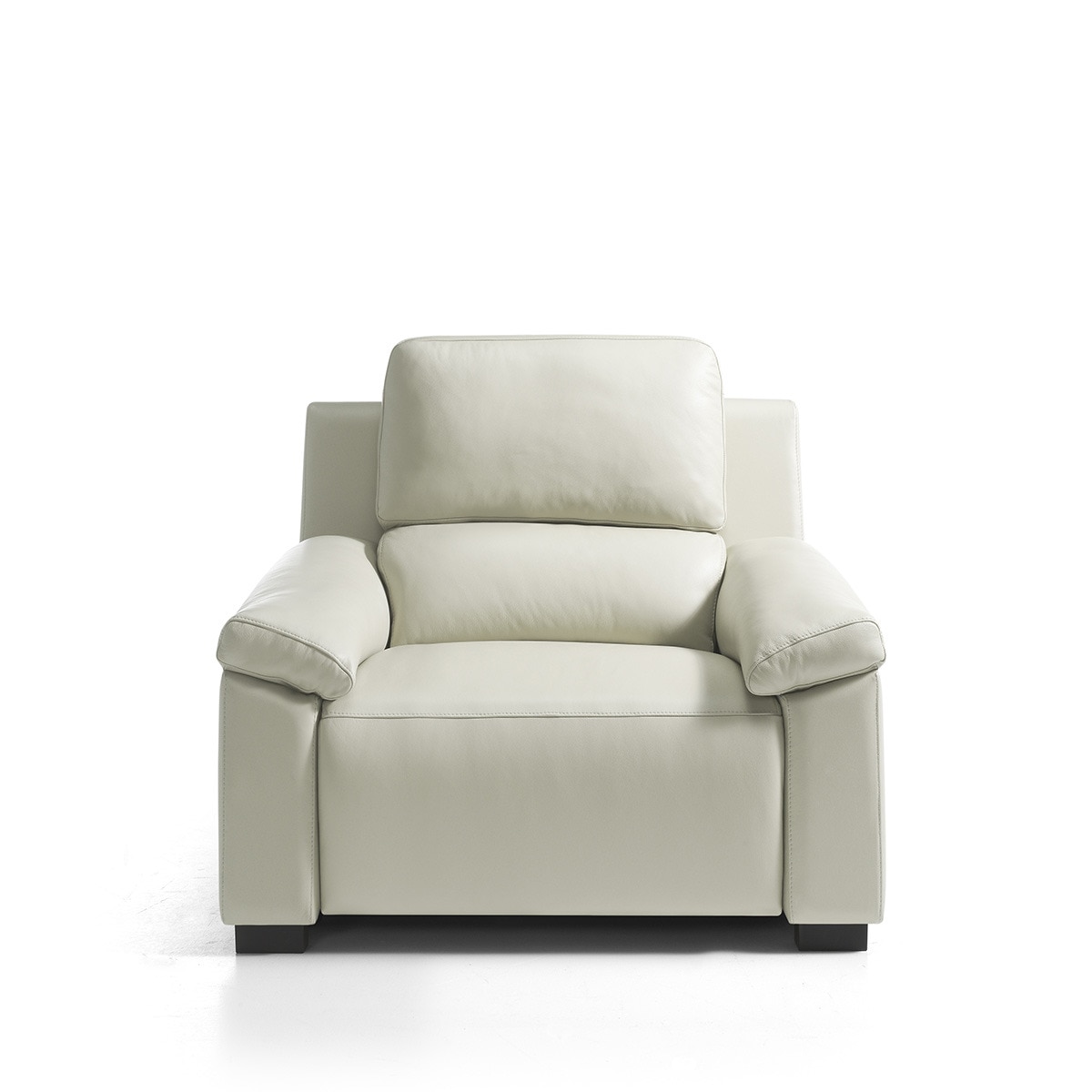 Sillón de piel con relax eléctrico Bolzano El Corte Inglés - Blanco Blanco-1