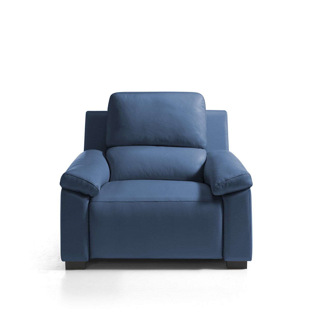 Sillón de piel con relax eléctrico Bolzano El Corte Inglés - Azul Azul-1
