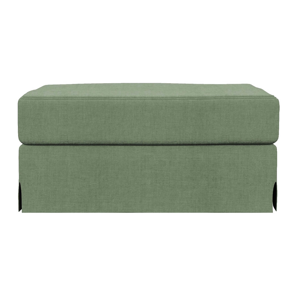 Puf desenfundable de lino Line - Marbore Verde piedra Marbore Verde piedra-1