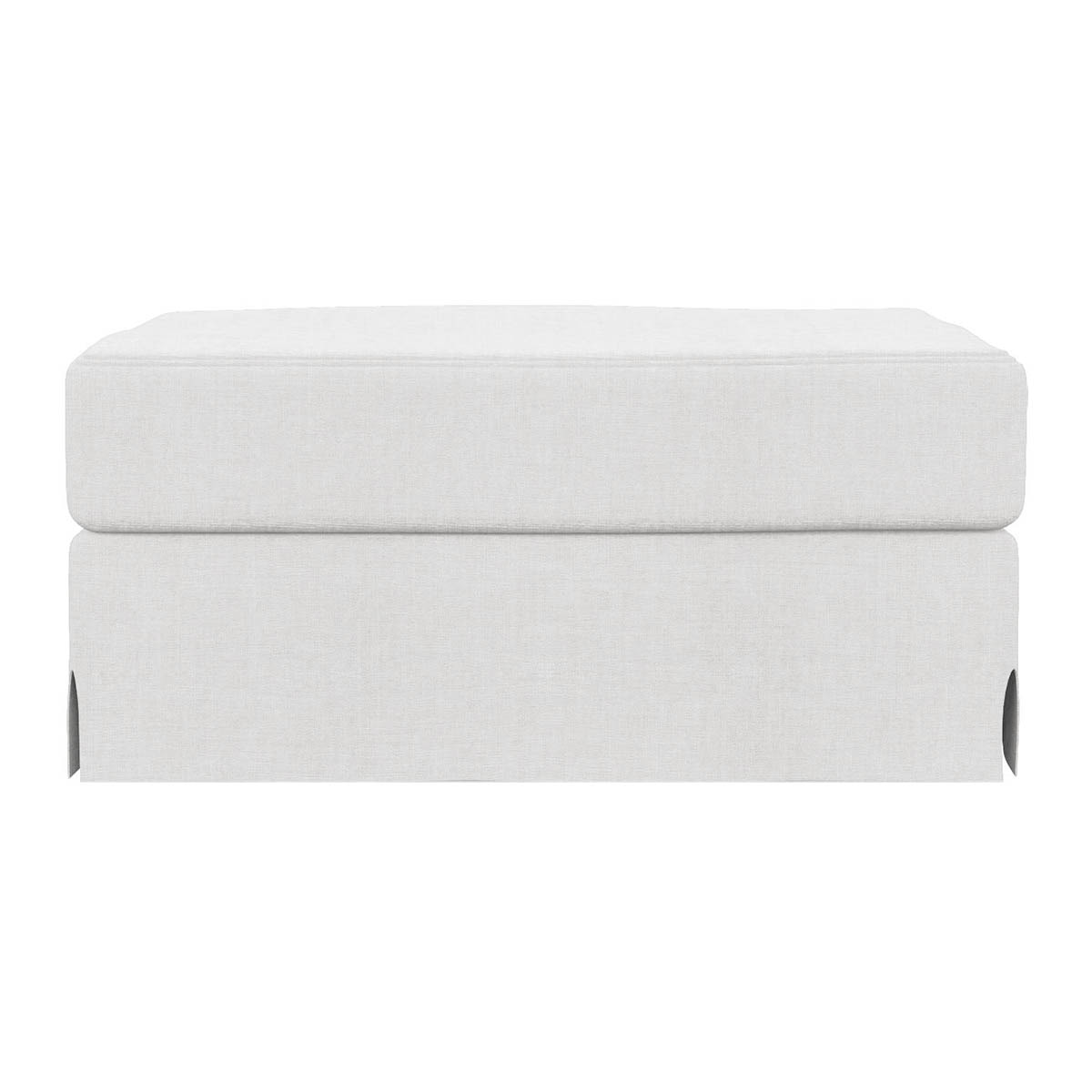 Puf desenfundable de lino Line - Marbore Blanco Marbore Blanco-1
