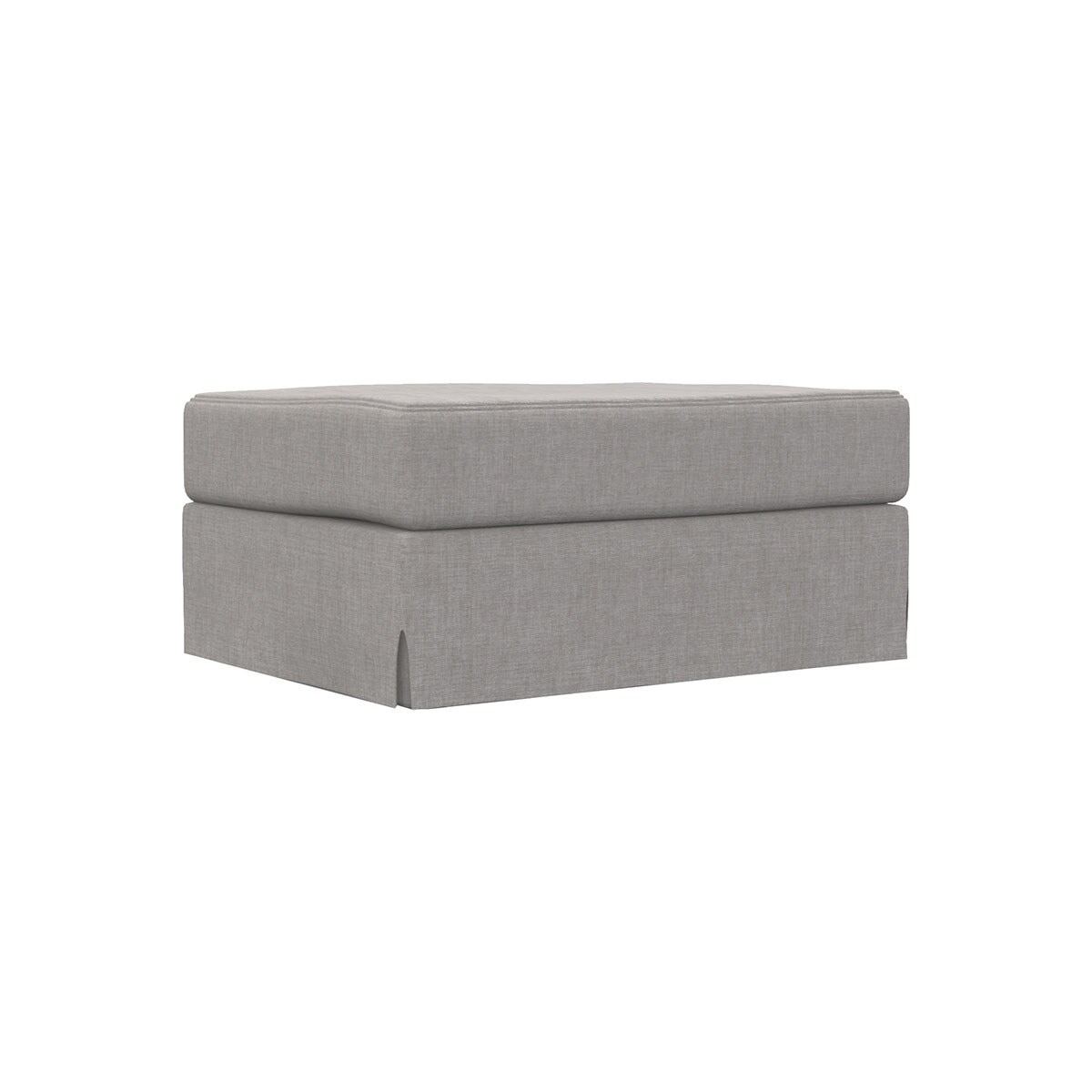 Puf desenfundable de lino Line - Marbore Blanco Marbore Blanco-2