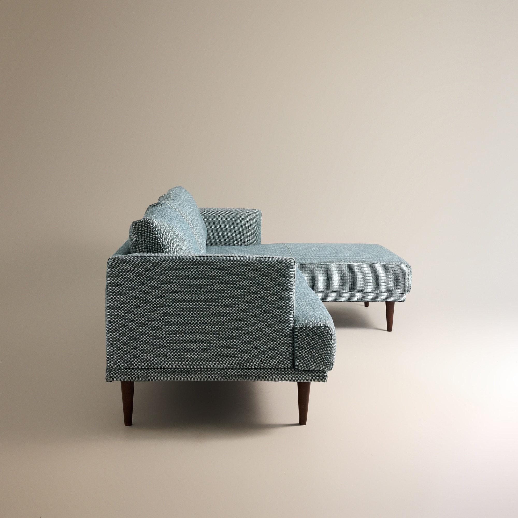 Sofá de 5 lugares com chaise longue direita Davis Room Verde-4